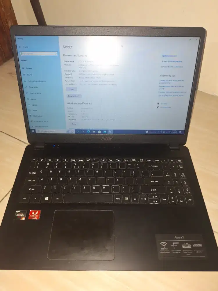 Acer Aspire A315-42 (16GB, 256 SSD & 1TB HDD)