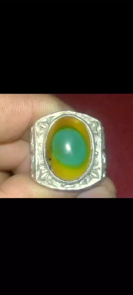 Batu Akik PANCA WARNA MOTIF MATA Natural