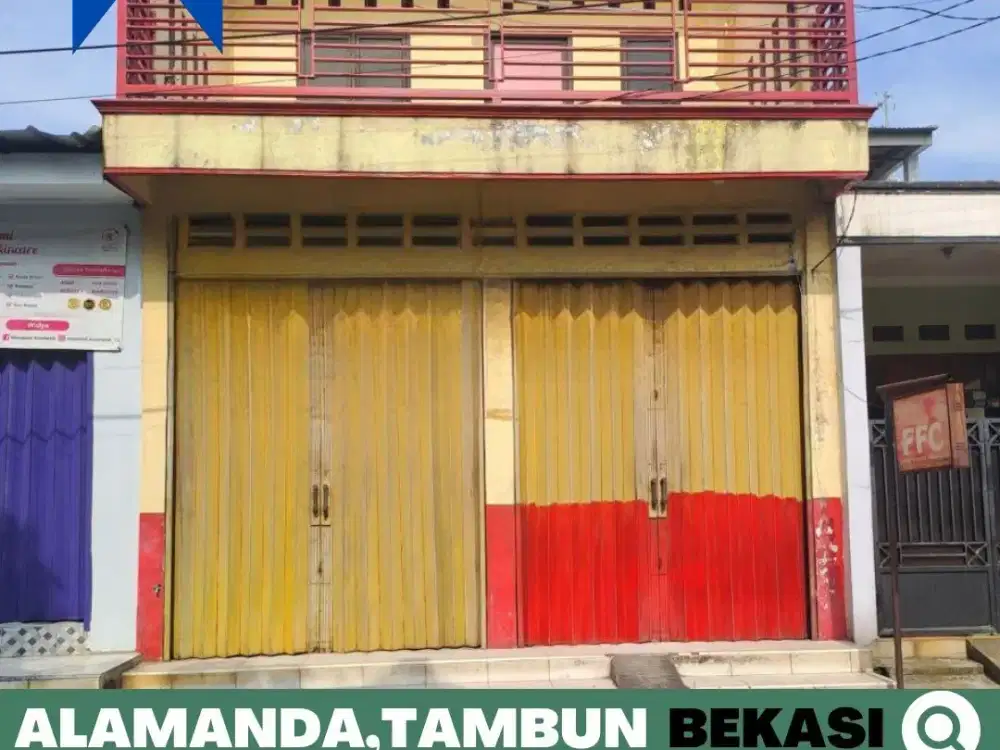 Ruko dijual Murah 2 Lt. Alamanda, Tambun Utara, 17 Menit Stasiun Bekasi