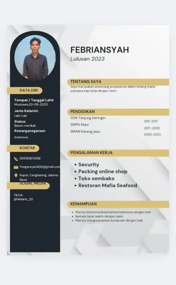 Butuh banget pekerjaan