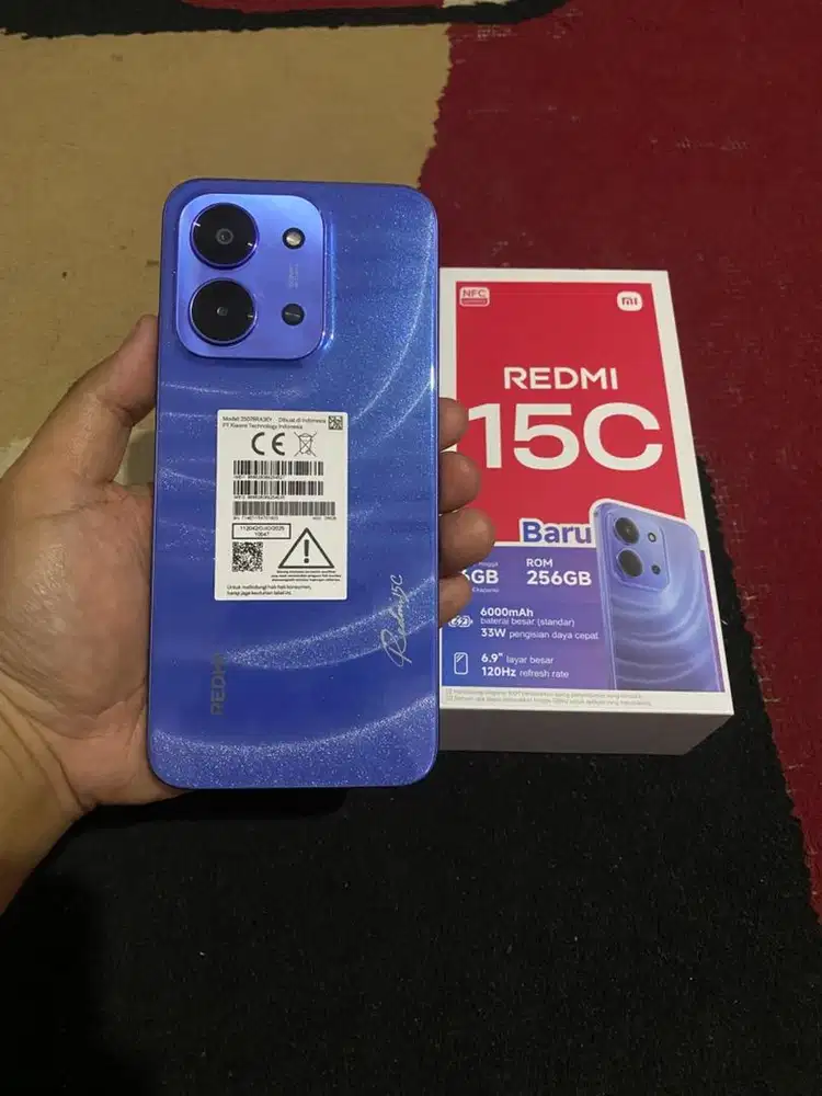 BISMILLAH REDMI 15C RAM 8/256 FULSET MULUS (BARU SEMINGGU PAKE)