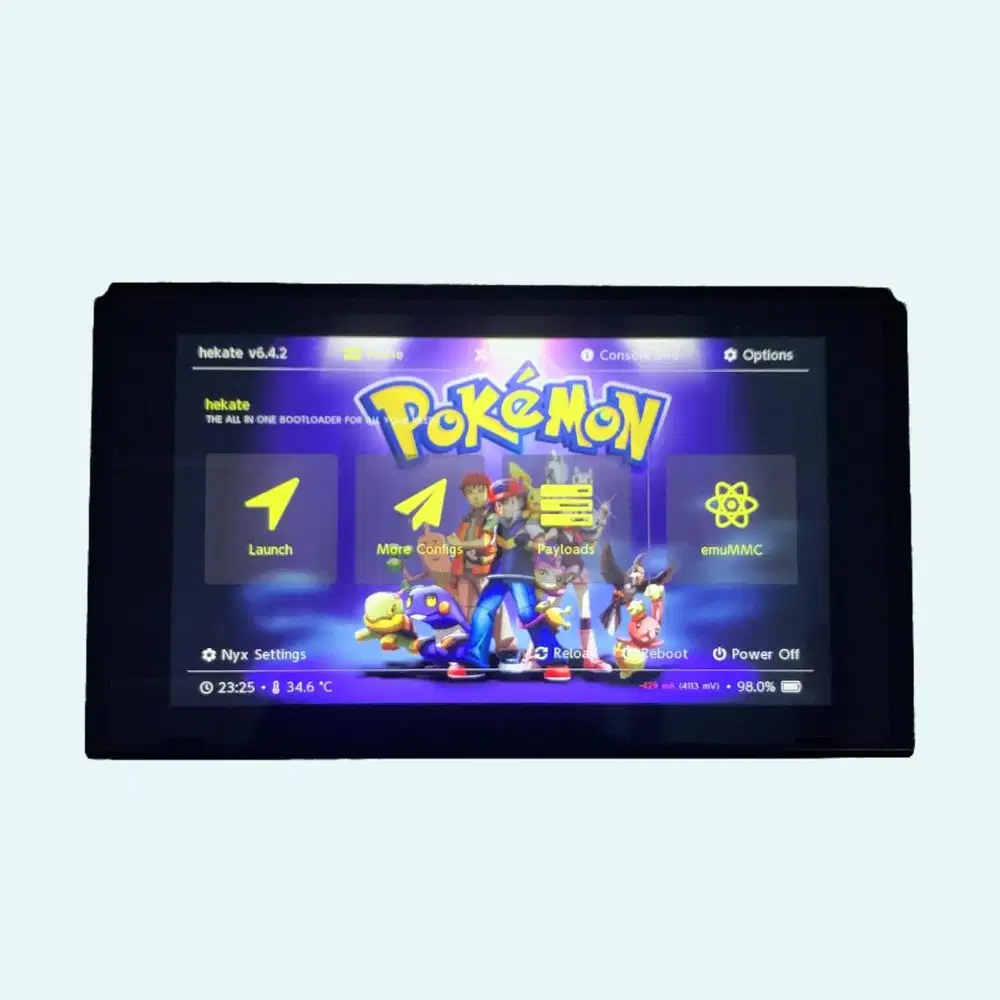 NINTENDO SWITCH TABLET V1 DUALBOOT UNPATCHED CSTM FW SOFTMOD DAN OFW