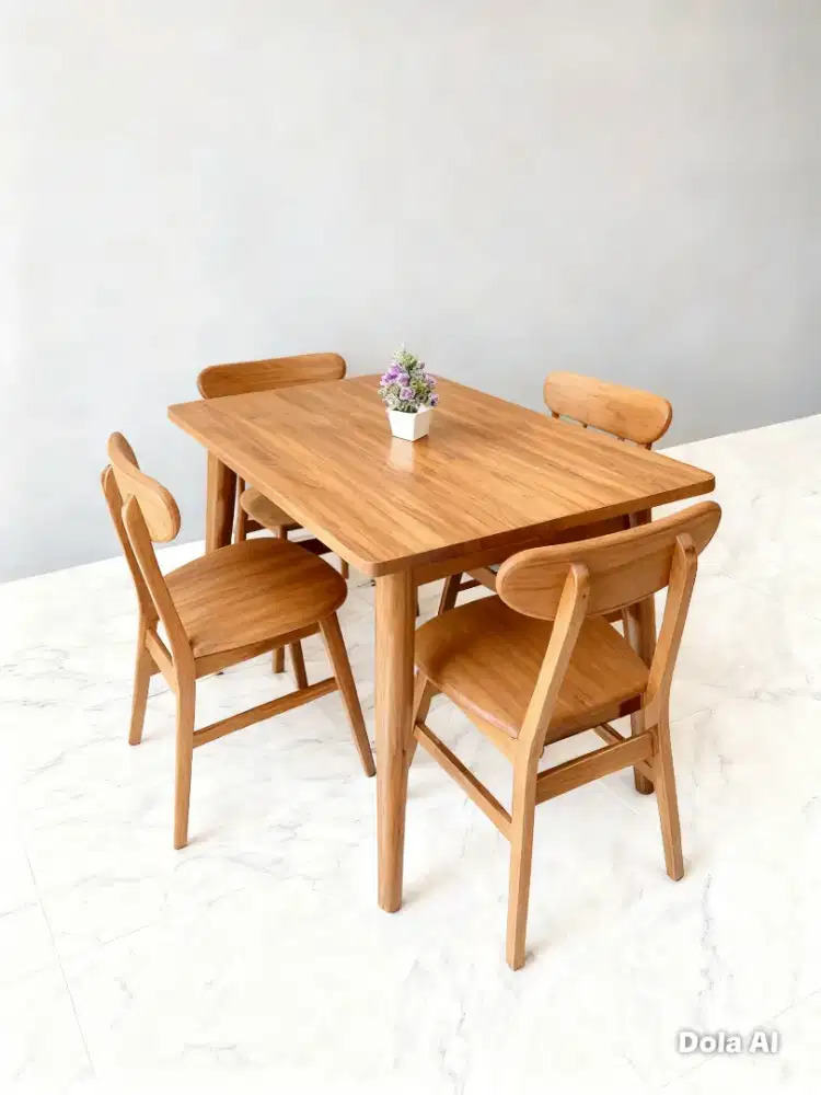 Kursi dan meja makan scandinavian