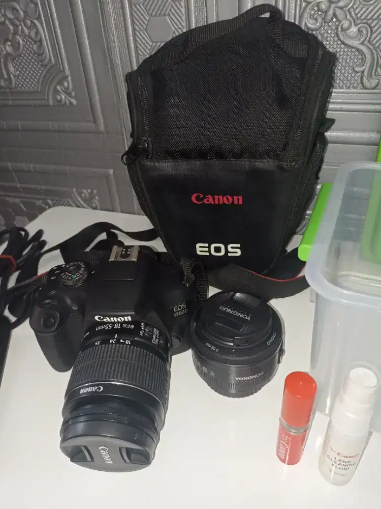 Canon 1300d dua lensa banyak bonus