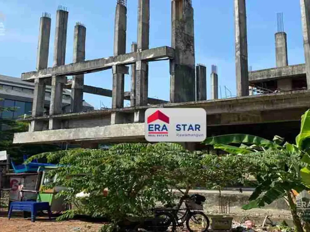 Jual Bangunan setengah jadi bisa untuk rumah dan kantor di premium area Patal Senayan Jakarta Selatan