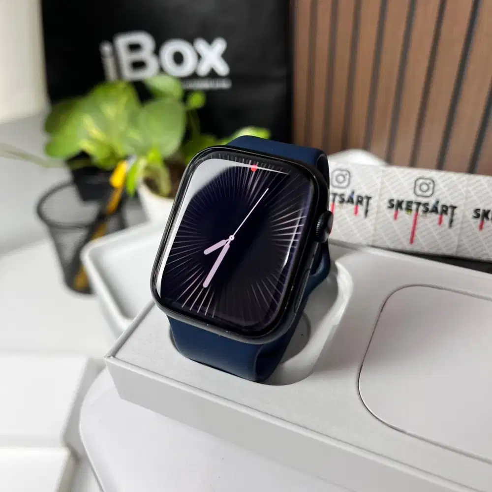 Apple Watch Series 7 45mm Black iBox iwatch Strap Original