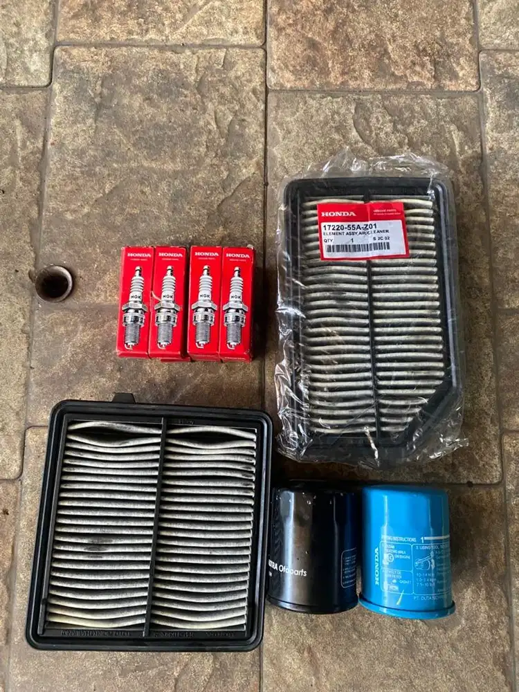 Busi, filter oli,filter udara ac brio mobilio