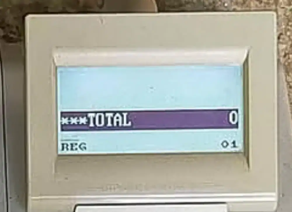 Display kasir Sharp 207