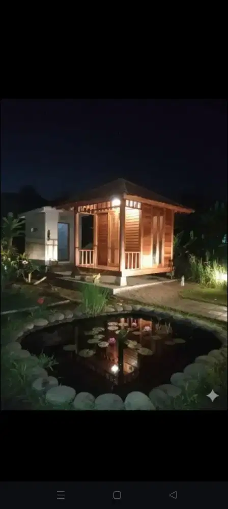 Saung gazebo kayu jati
