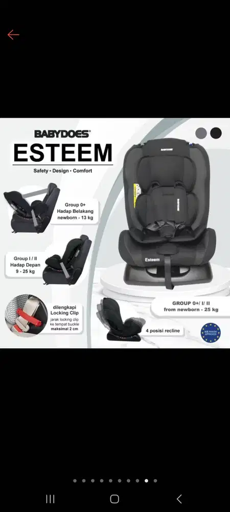 Dijual Carseat Babydoes Esteem