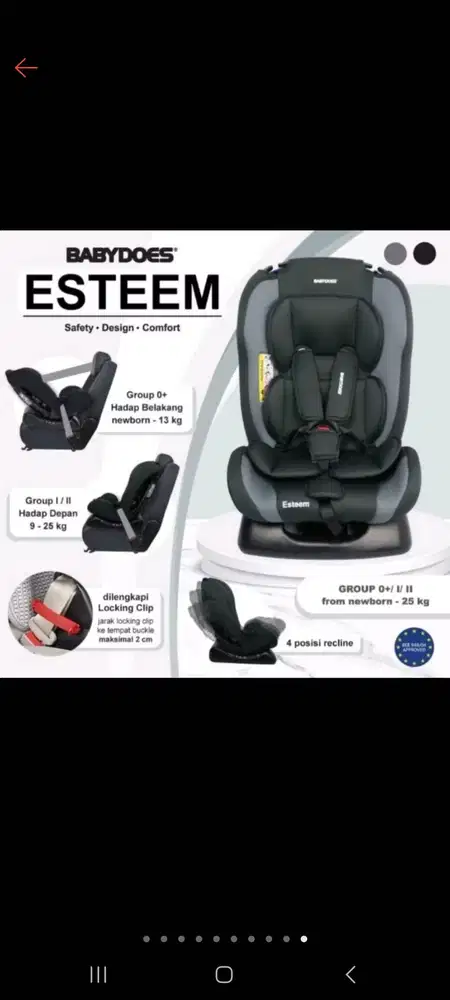 Dijual Carseat Babydoes Esteem