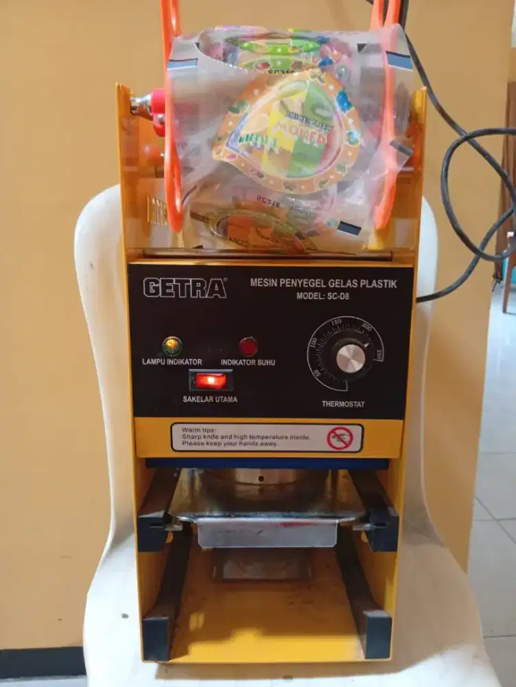 Jual alat press tutup gelas manual harga Rp 750000