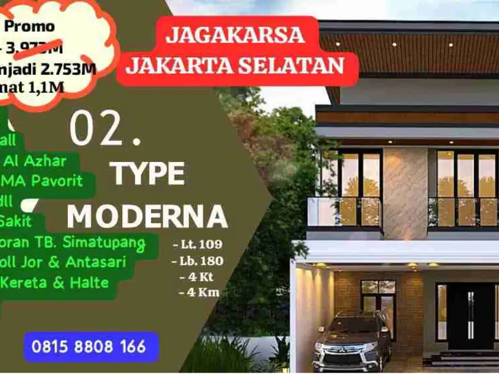Rumah Dijual Di Jagakarsa Jaksel Dekat Akses Toll Jorr Jakarta Selatan