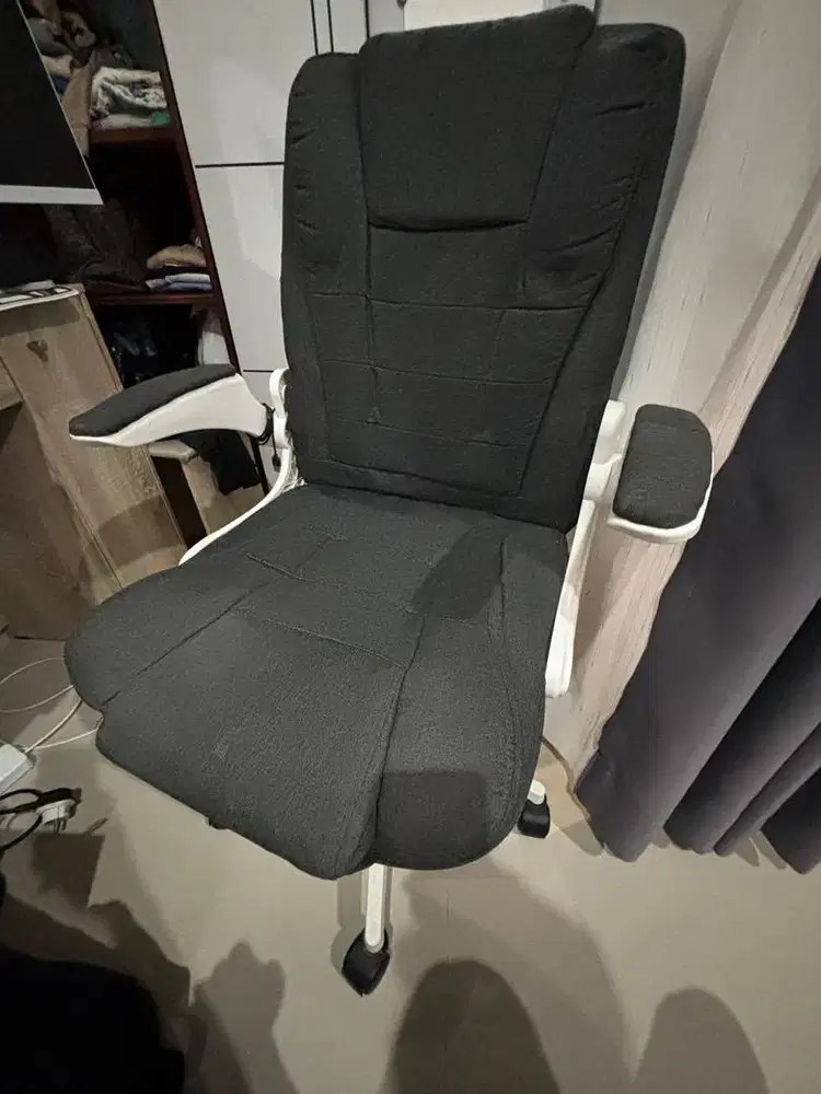 kursi kantor kursi kerja kursi gaming hidrolik warna abu abu