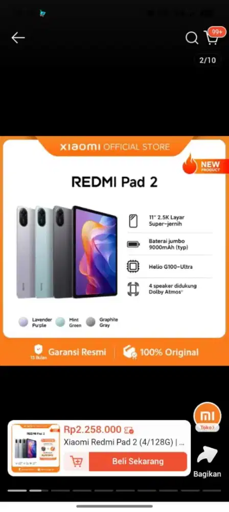 Tab Redmi pad 2