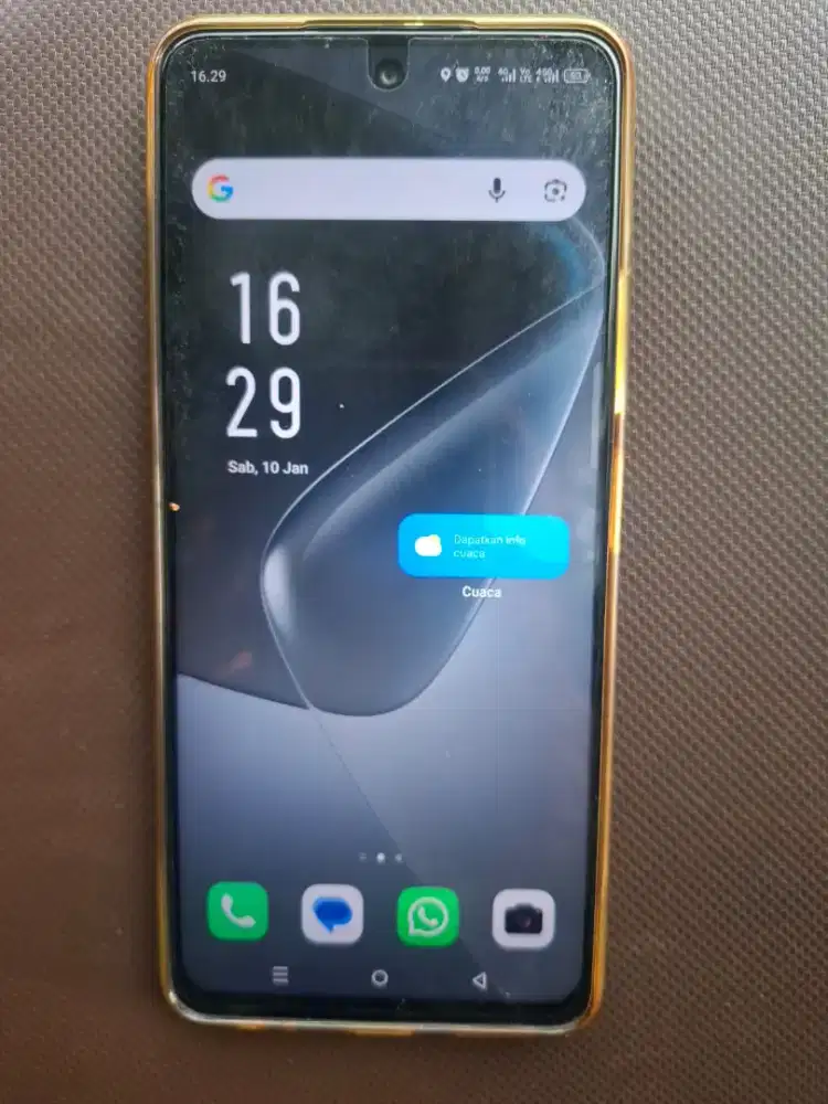 Jual handphone Infinix hot 50 lengkap fullset no minus ram 8+8/128