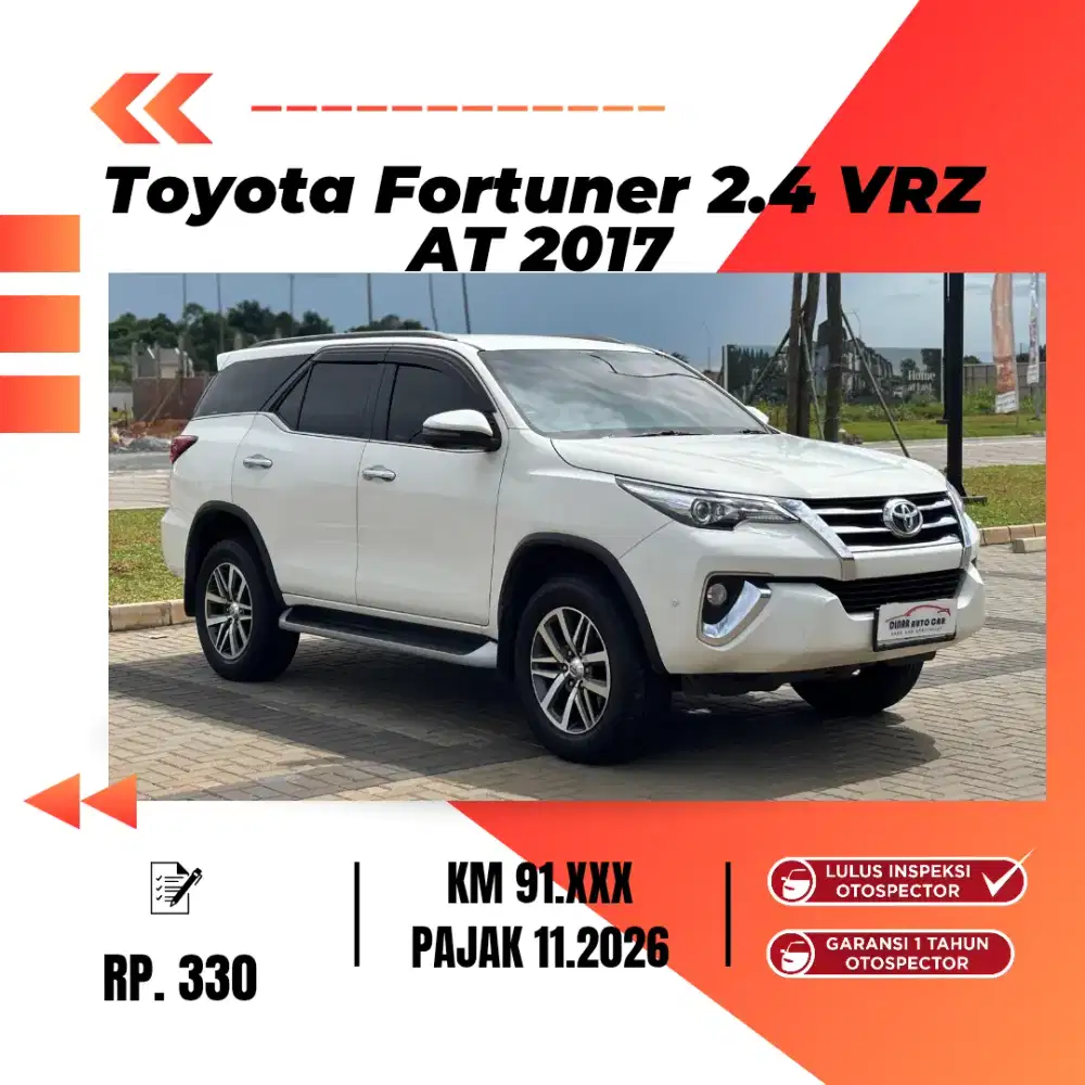 Fortuner VRZ Diesel AT 2017 KM 91RB