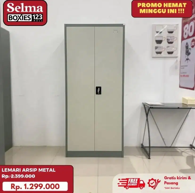 Lemari arsip 2 pintu