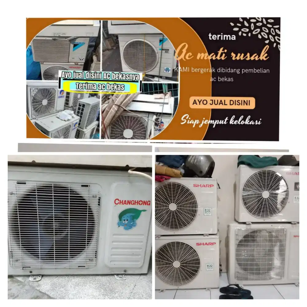 Terima ac bekas rusak