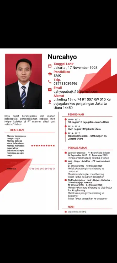 Mencari pekerjaan freelance / part time