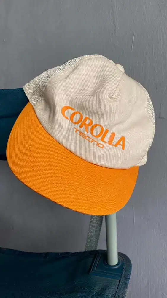 Vintage Toyota Corolla Tecno Worker Half Mesh Hat Size S