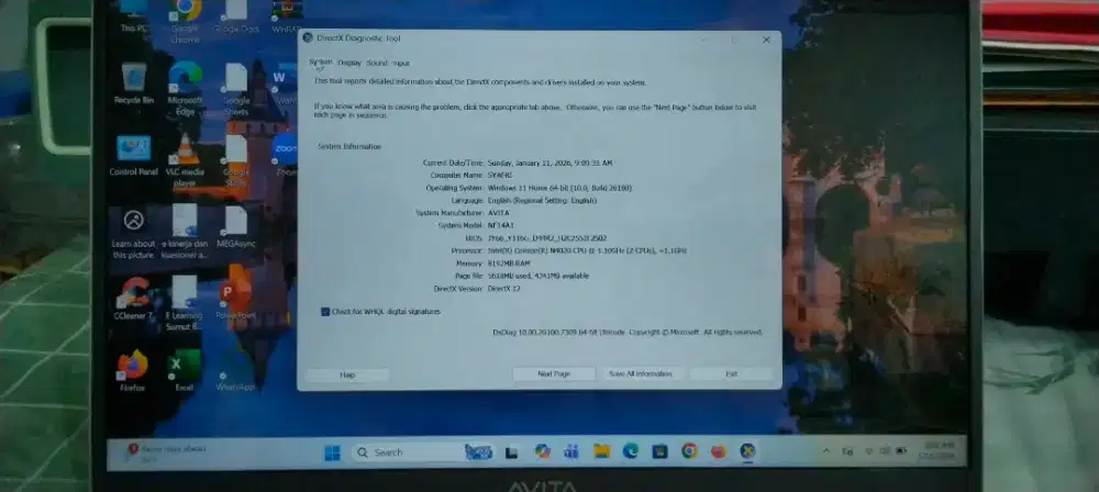 Laptop AVITA NE14A1 siap pakai