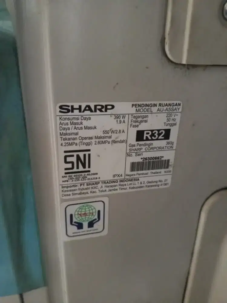 AC Sharp_model AU-A5SAY