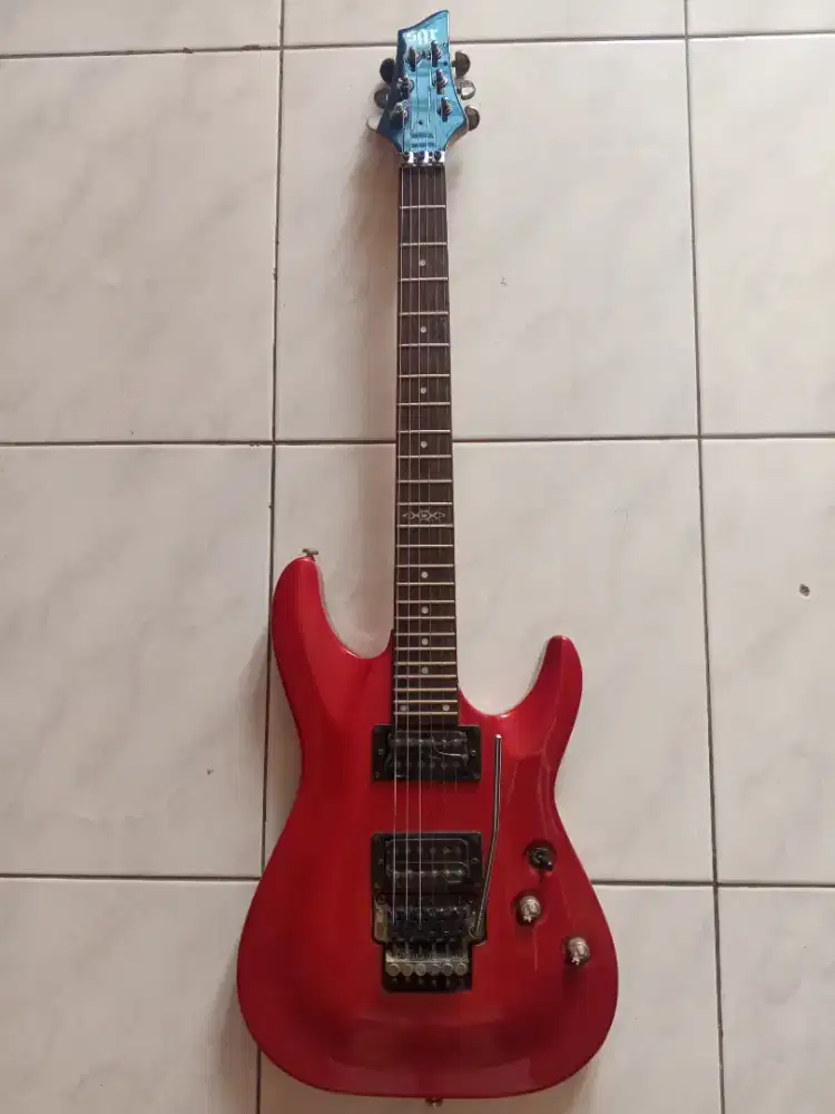 Gitar merk SGR by schecter C1 asli original MIC