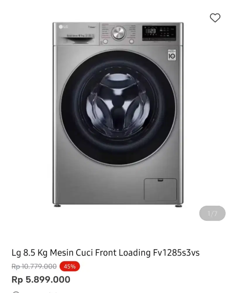 WM FRONT LOAD LG 8.5KG