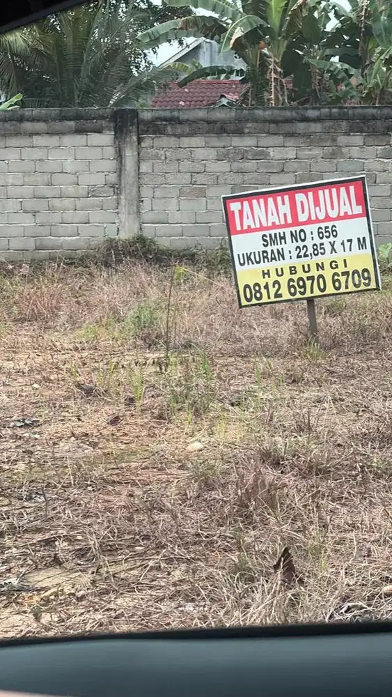 Tanah Dijual lokasi bebas banjir