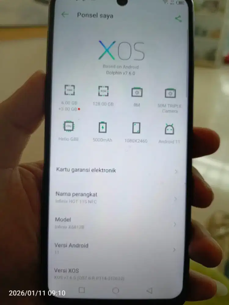 Jual cepat infinix 11 ncf