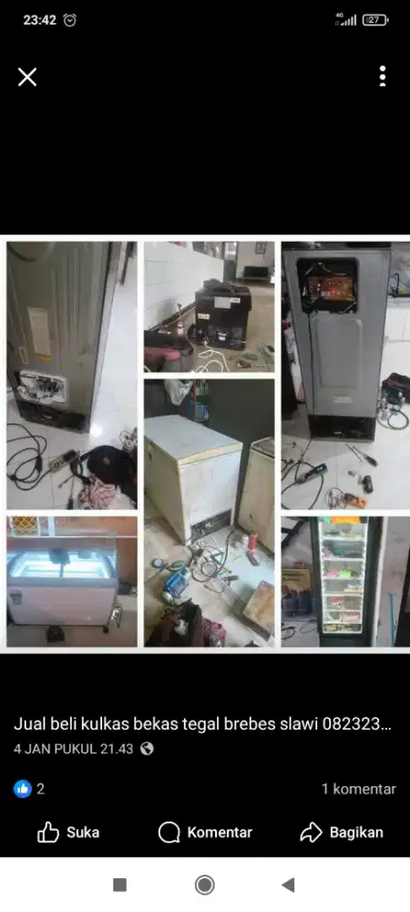 Perbaiki kulkas,m.cuci dan ac service