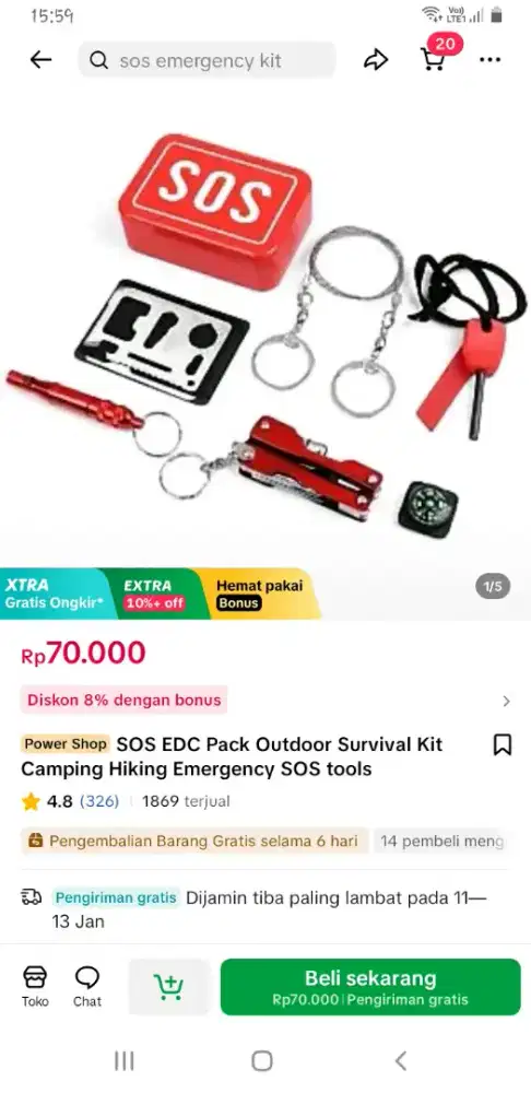 Sos survival lengkap