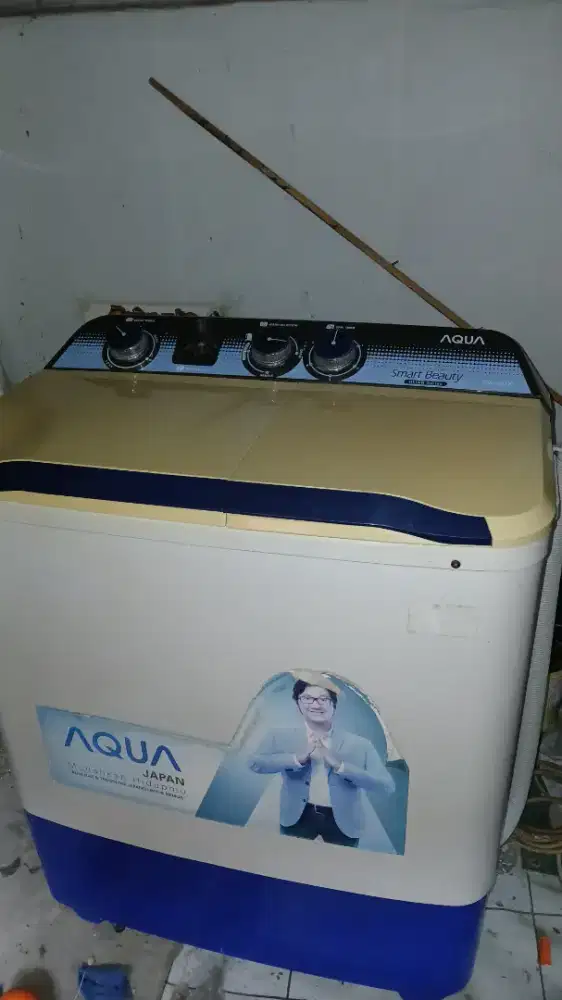 Mesin cuci aqua mulus kap 8.5 kg, siap pakai lok bandung tengah