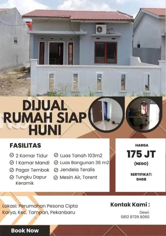 Rumah Dijual Lokasi Tampan - Pekanbaru