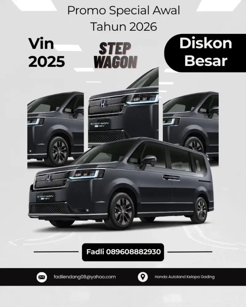 HONDA STEP WGN HRV WRV BRV PROMO AWAL TAHUN