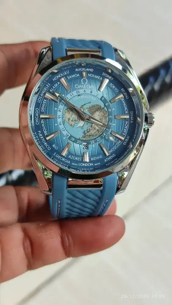 Jam tangan omega seamaster aqua terra full bawaan