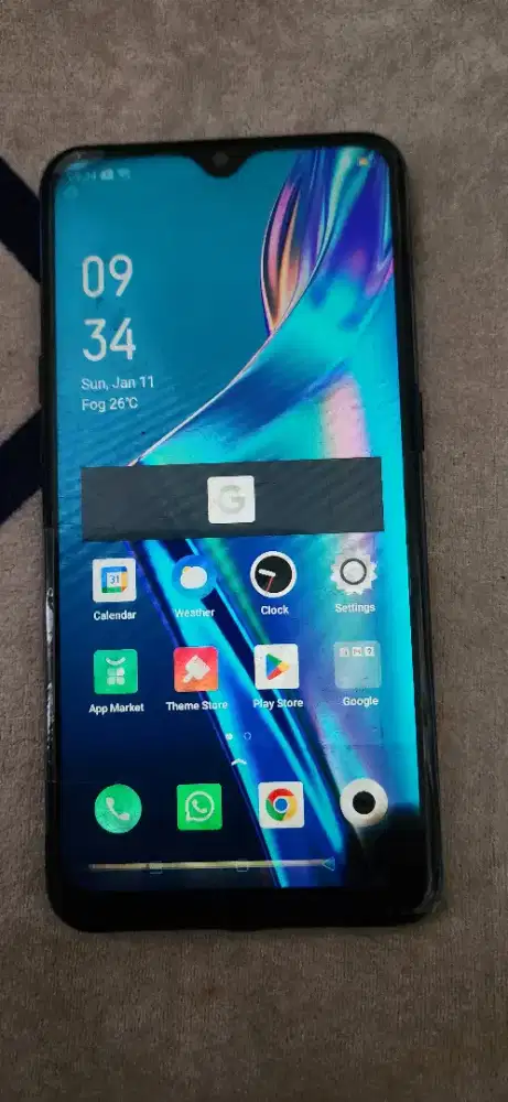 Dijual Oppo A12 layar rusak seperti foto