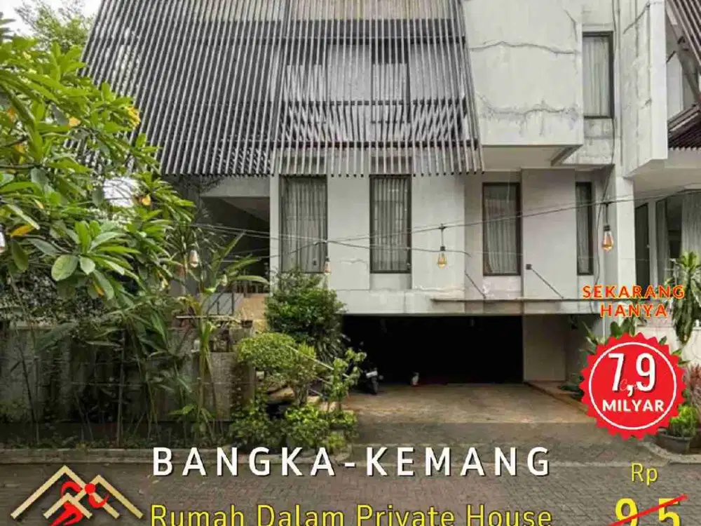 DIJUAL RUMAH DALAM PRIVATE TOWNHOUSE DI BANGKA-KEMANG JAKARTA SELATAN