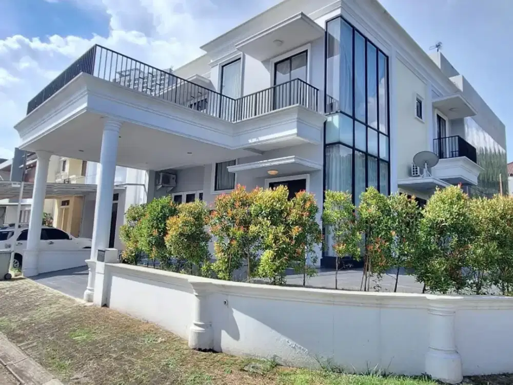 Rumah mewah modern posisi hook di bsd pr 15631