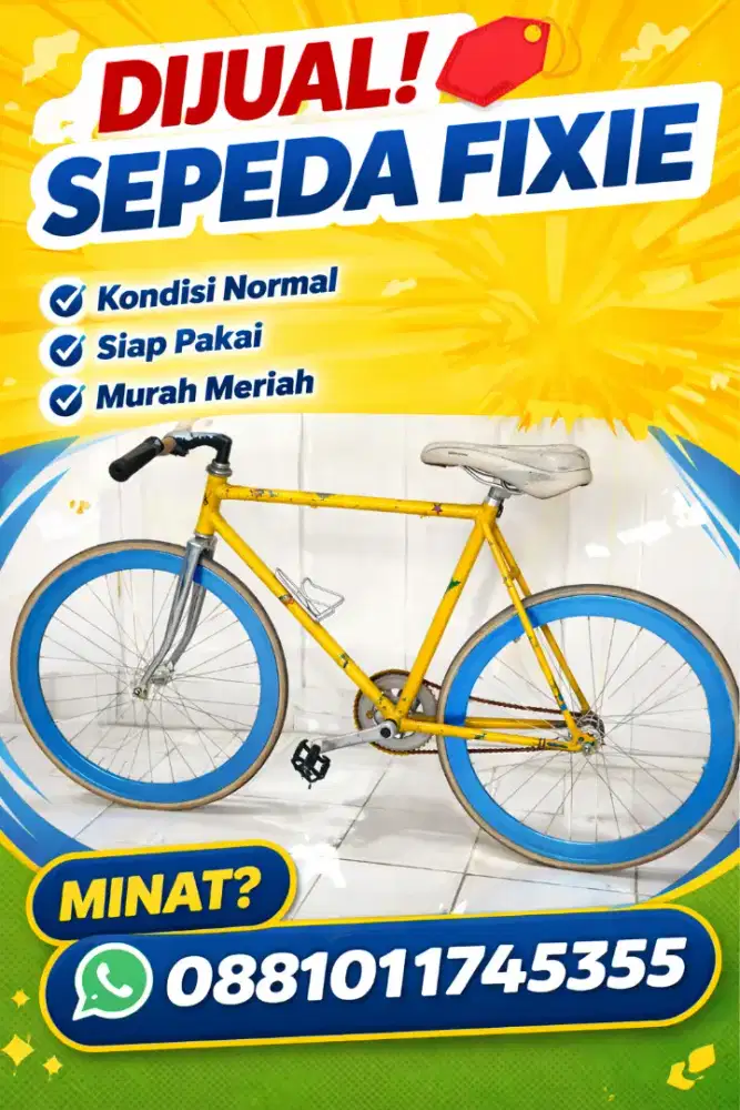 Sepeda Fixie kuning