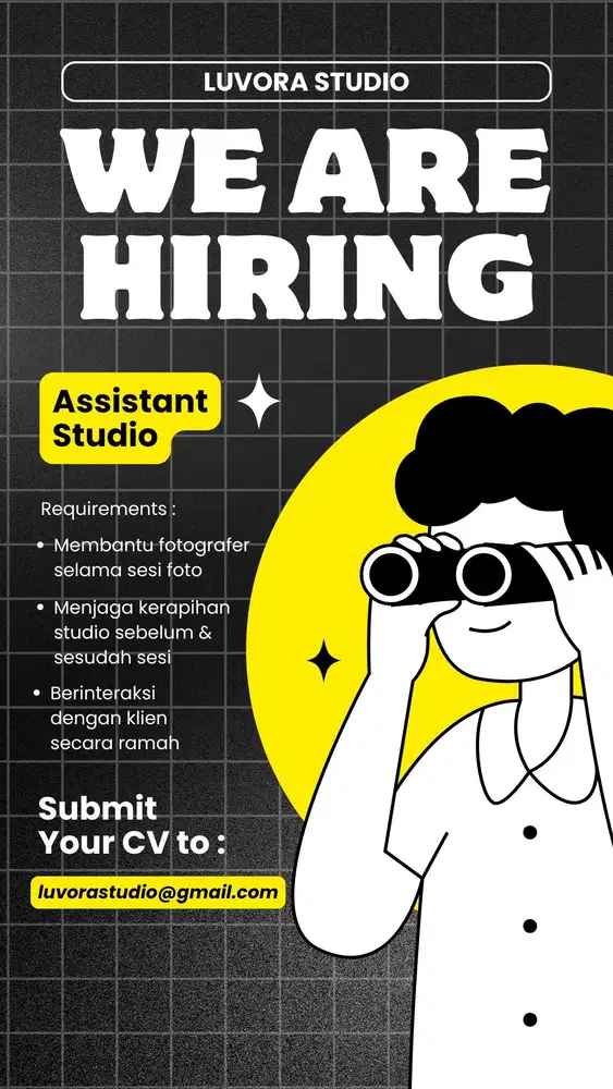Lowongan Kerja Assistant Studio