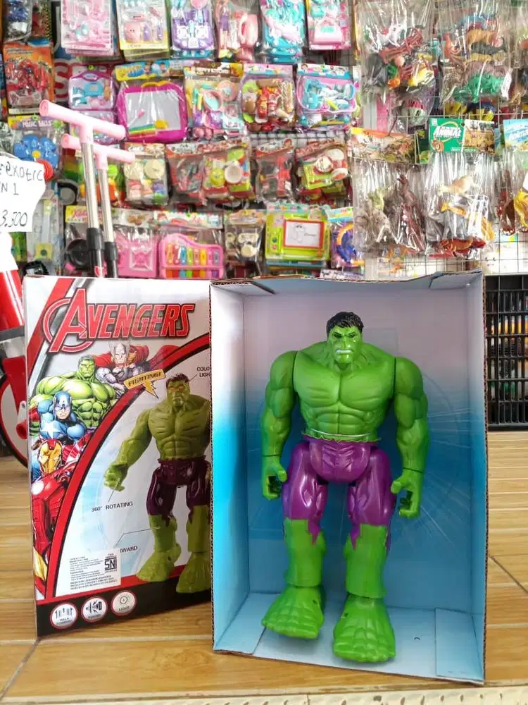 mainan anak robot hulk baterai
