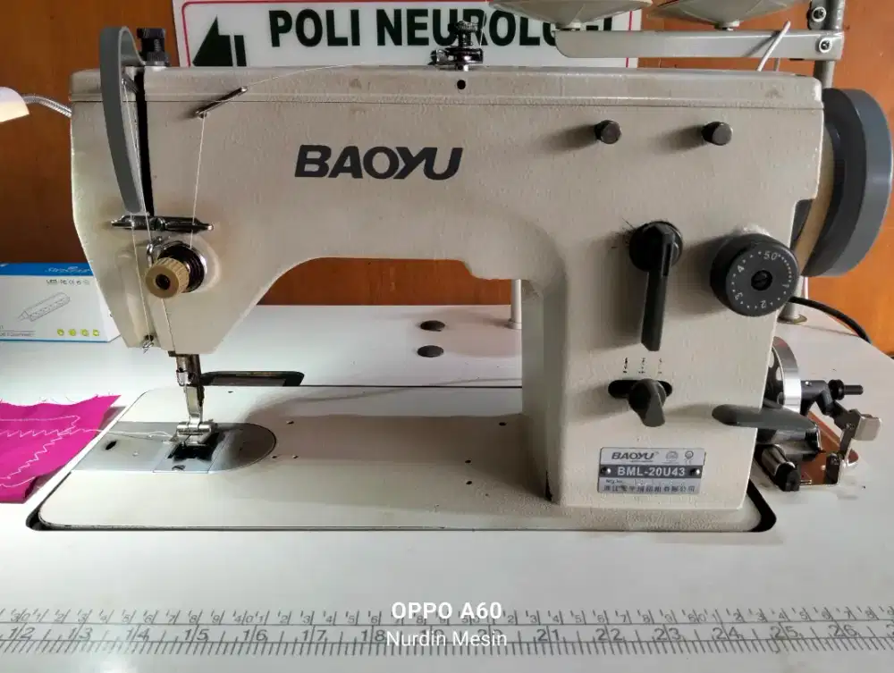 Mesin jahit zig-zag likeNew BAOYU BML-20U43 original komplit siappakai