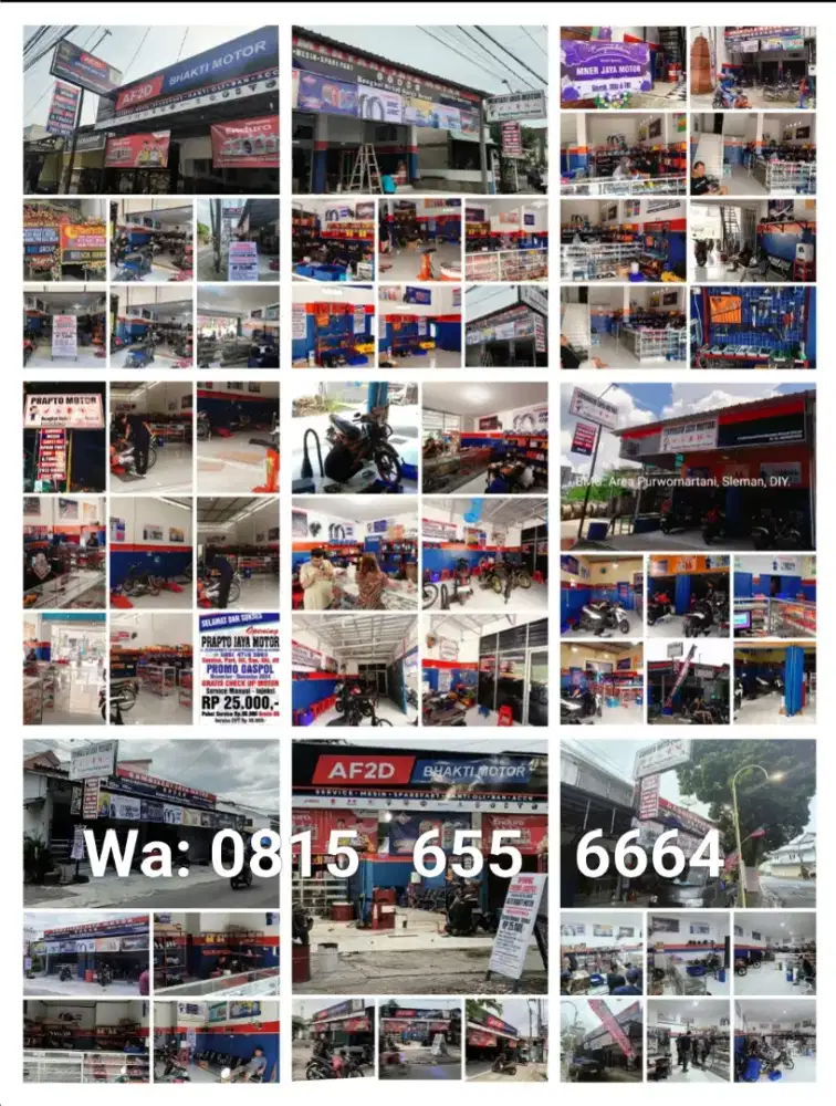 DiButuhkan Admin Bengkel & Ast Mekanik Motor Umum