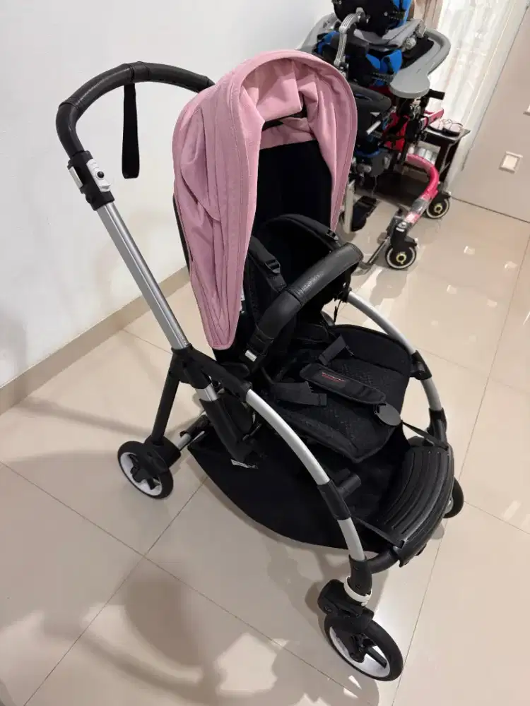 Stroller Bugaboo Bee 6 Complete Stroller - Aluminium/Soft Pink