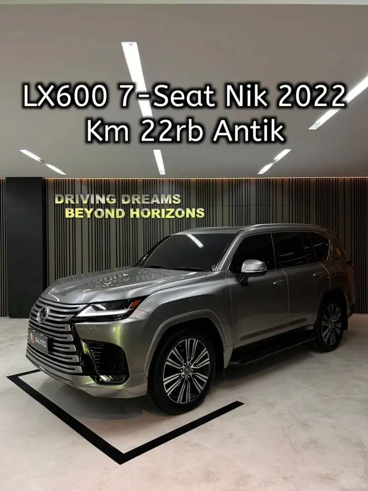 Lexus LX600 AT 7-Seater 2022 Sonic Titanium Km22rb LX 600