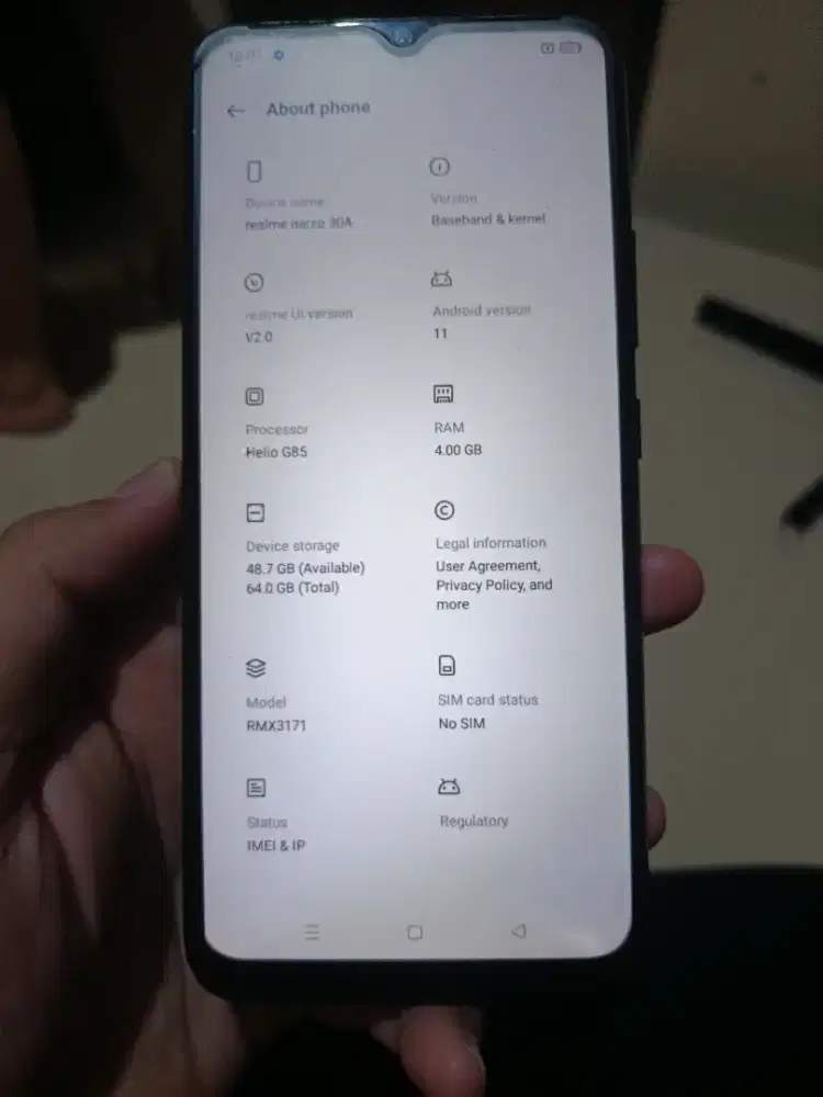 Realme Narzo 4/64 Batangan ( Minus baca deskripsi )