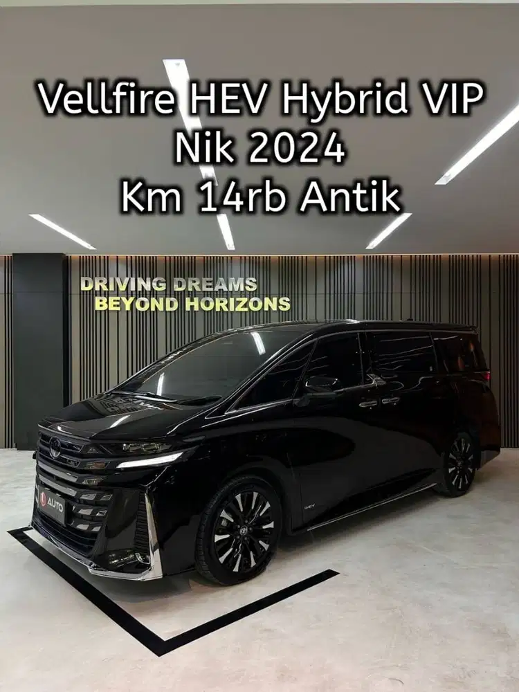 Toyota Vellfire 2.5 HEV Hybrid 2024 VIP Executive Lounge Hitam Km14rb
