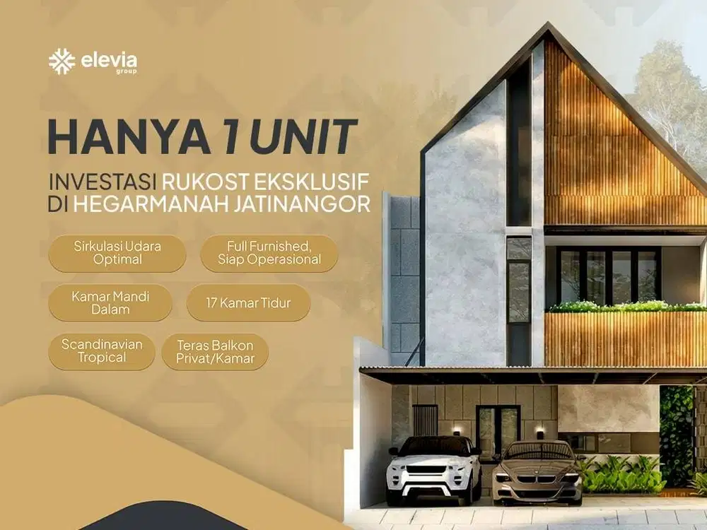 Rukost Premium 17 Kamar di Jatinangor | 4,9 M